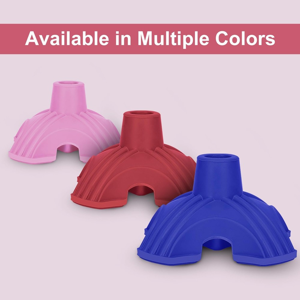 Cane Tips, Self Standing Quad Base Replacement for Walking and Folding Canes,...