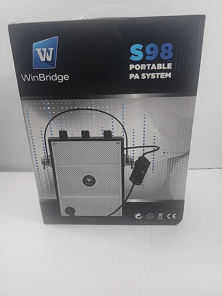 WinBridge S98 Wireless Voice Amplifier Portable Bluetooth 5.3 PA System