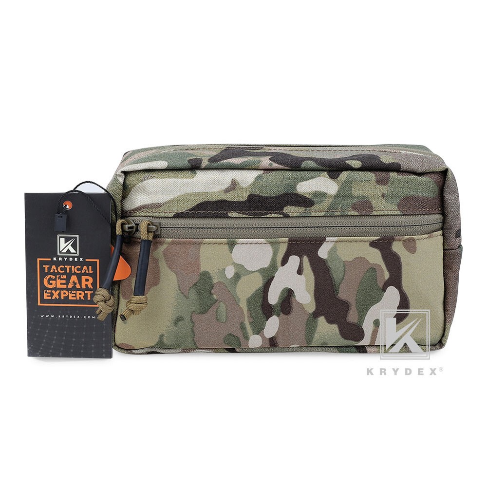 KRYDEX Tactical Drop Dump Pouch SACK Chassis Pack Hook & Loop For Chest Rig Vest