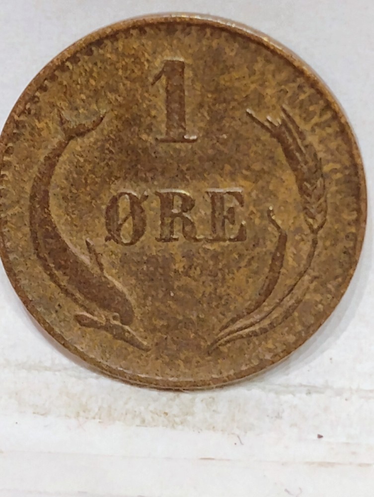 DENMARK ~ 1895 ~ 1 ORE ~ CH XF