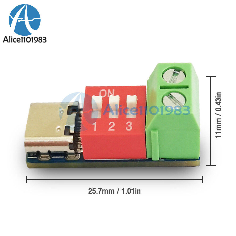 1-10PCS USB-C PD Trigger Board Module PD/QC Decoy Board Fast Charge USB Type-C