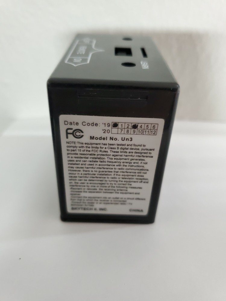 Skytech Un3 Replacement Receiver 20' Range On/Remote/Off Settings