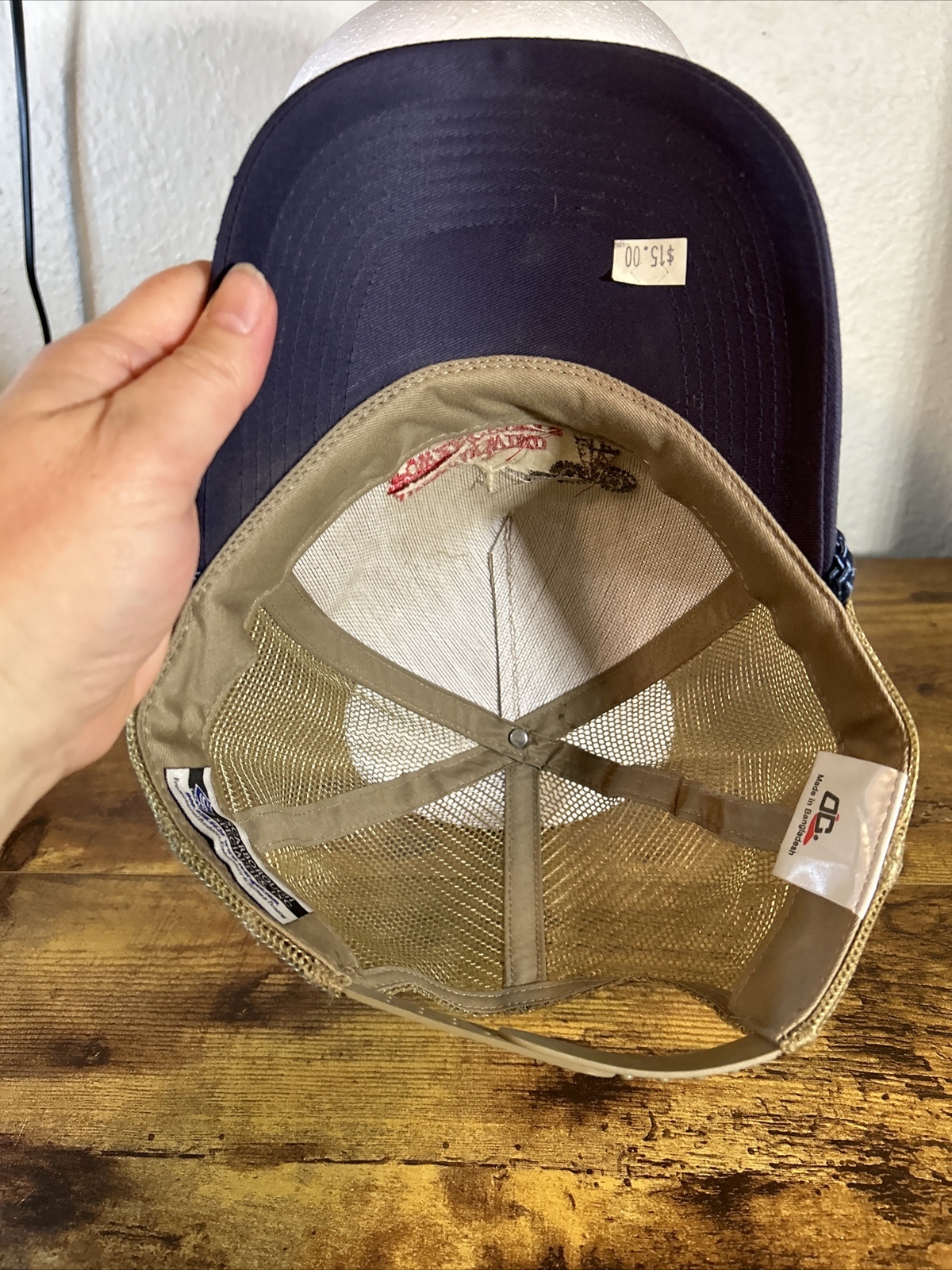 American Wind Power Center Lubbock, TX Rope Accent OSFM Embroidered Tan Cap Hat