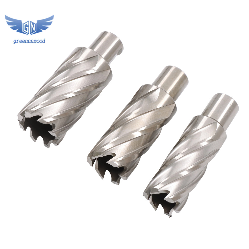 6× Annular Cutter Set HSS Magnetic Drill Bits Universal Universal Shank 2" Depth
