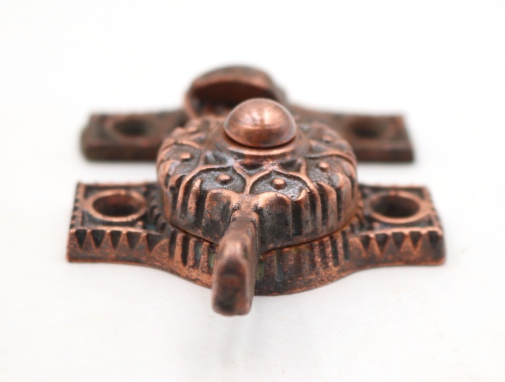 Victorian Copper Washed Cast Iron Window Sash Lock