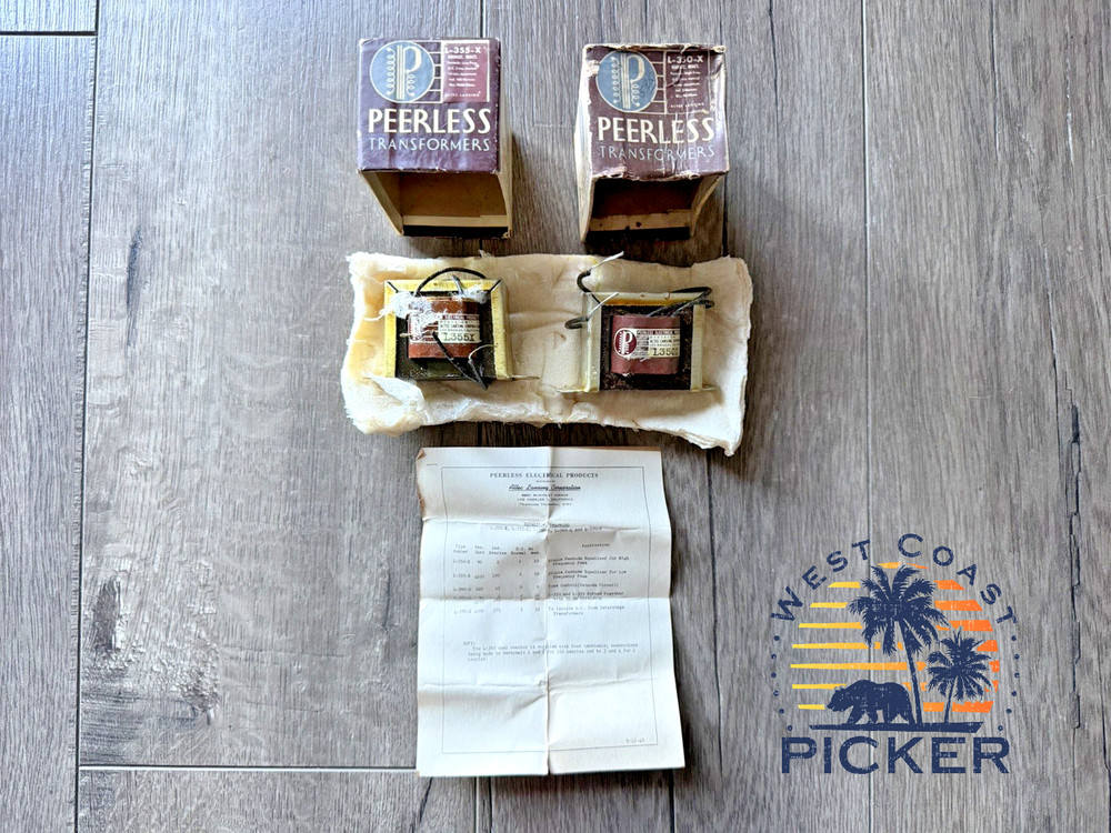 1948 Altec Lansing Peerless Equalizing Reactors L-355-X & L-350-X