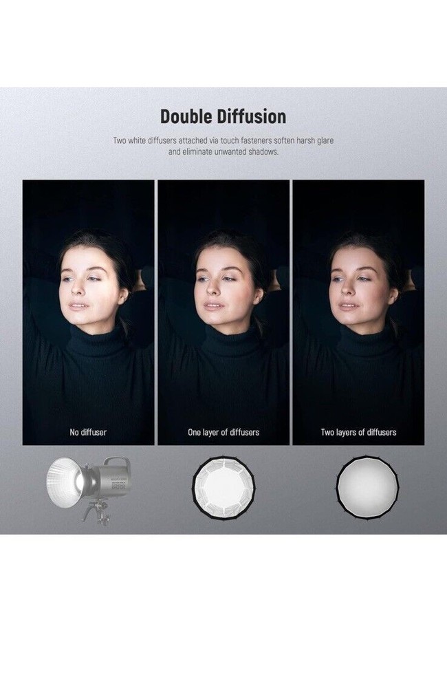 NEEWER 33inch/85cm Parabolic Softbox Quick Set up Quick Folding