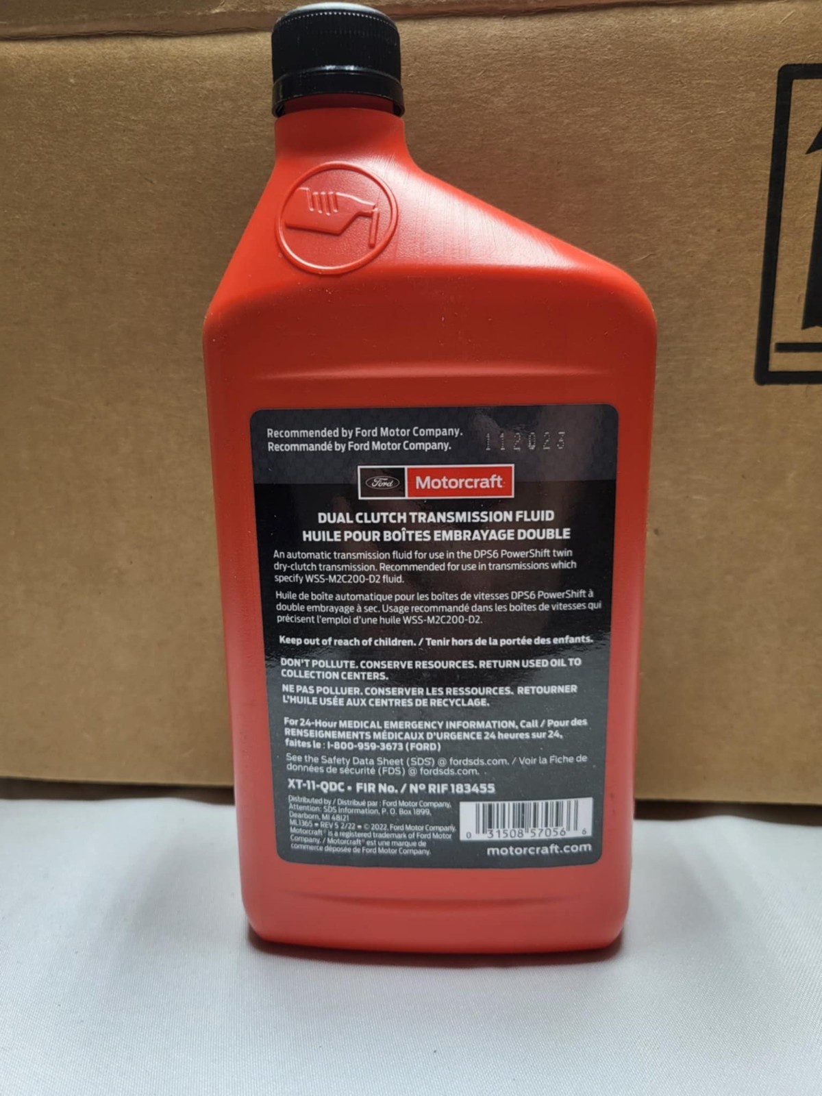 Motorcraft Dual Clutch Transmission Fluid – 1 Quart (946 mL)