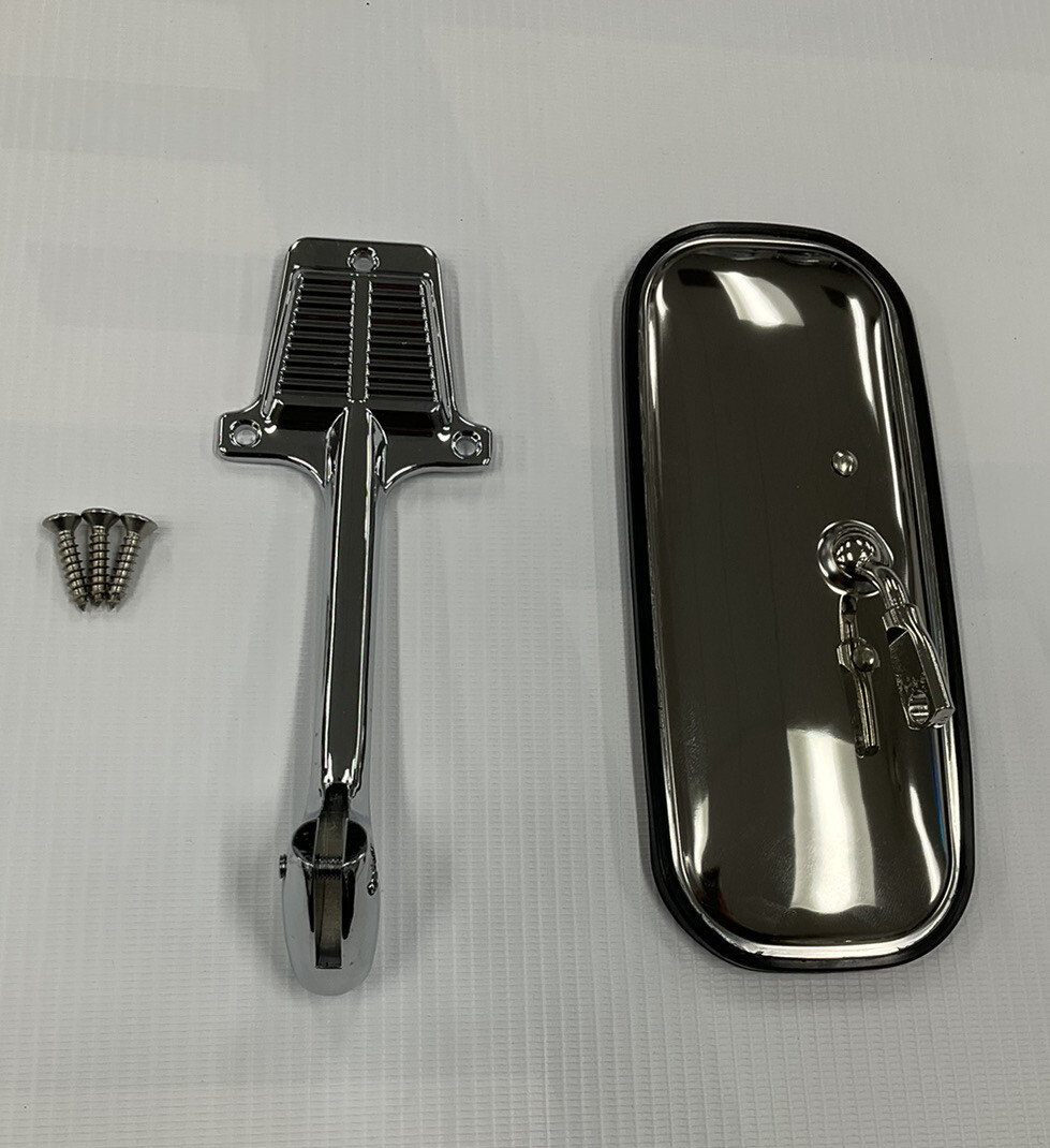 1960-71 Chevy/GMC C10 Truck Interior Chrome Rear View Mirror & Bracket New