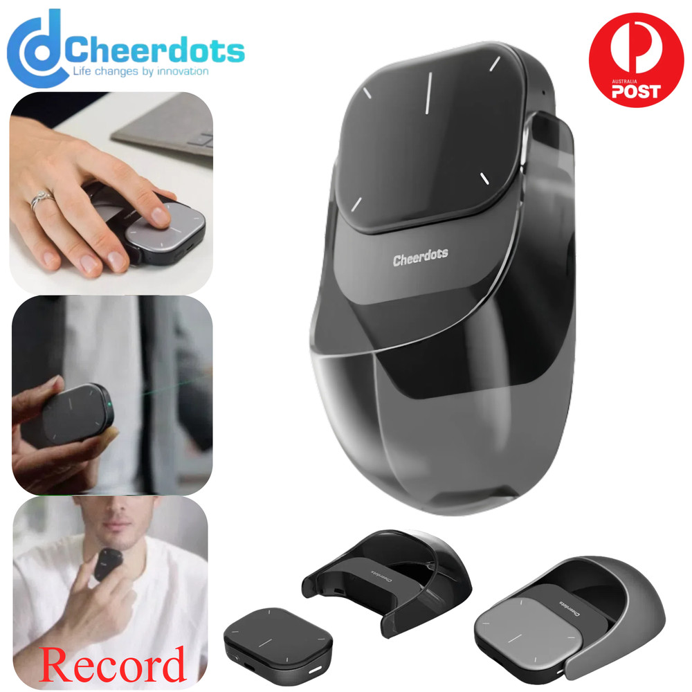 Cheerdots 2 Wireless Air Mouse Bluethoot Presenter Trackpad Laser Pointer Record