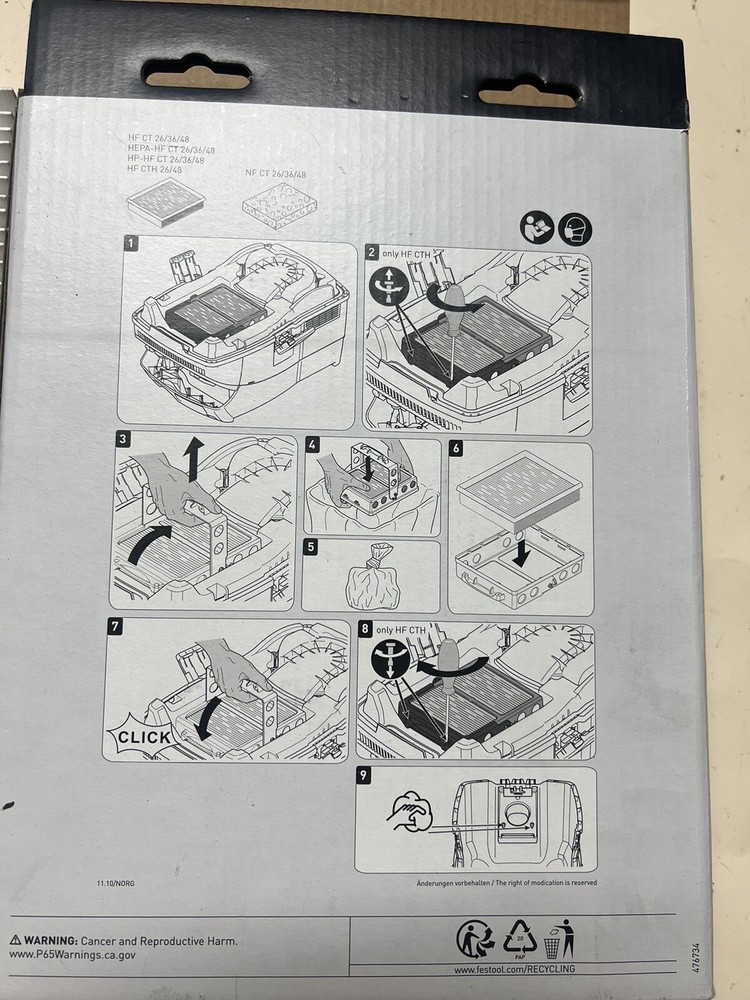 FESTOOL Main Filter HEPA-HF-CT 26/36/48