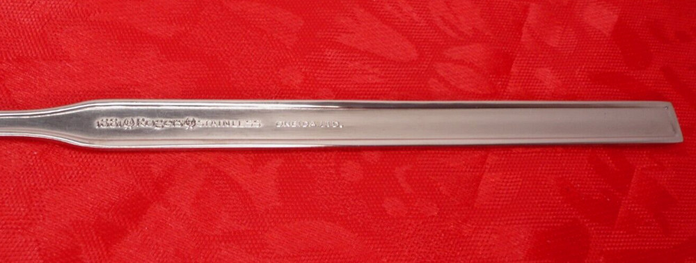12 Pc MAJORCA Pattern Oneida Ltd 1881 Rogers Diamond Stainless Ice Tea Spoon E5D