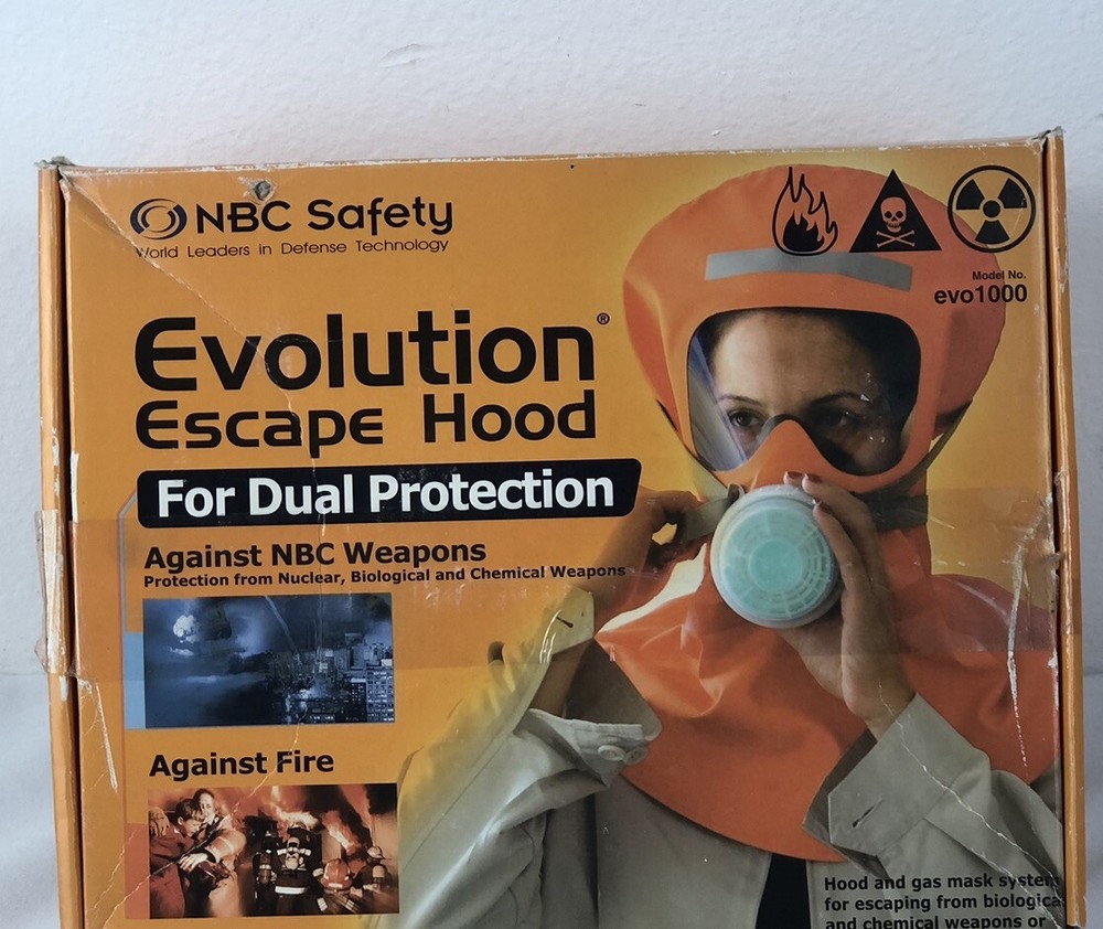 NBC Safety Evolution Escape Hood For Dual Protection