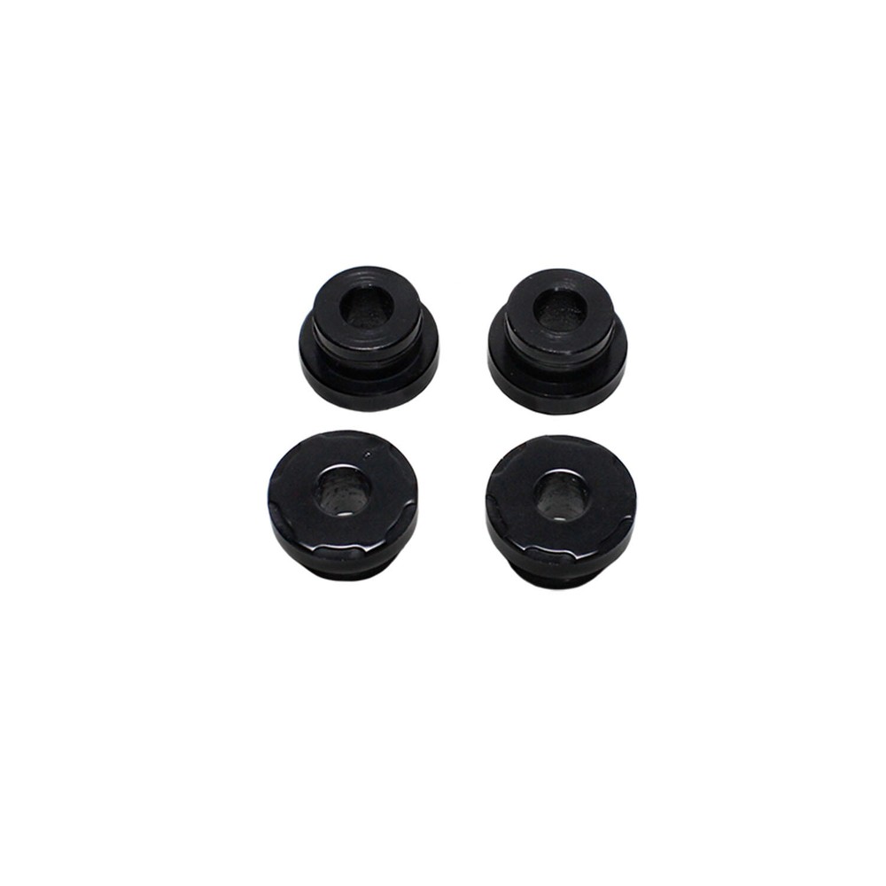 4PCS Black CNC Handlebar Riser Bushing Kit for Harley 91-17 Dyna FLD FXDF FXDLS