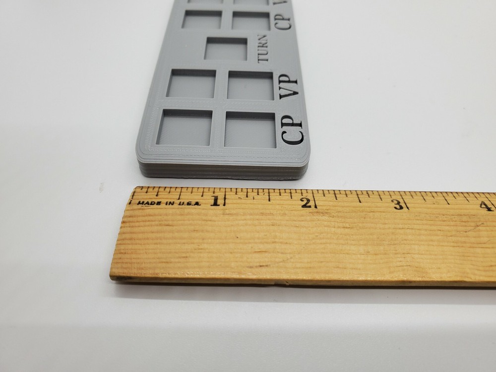 3D Printed Point Counter. Victory, Command Points, Turn # Tracker