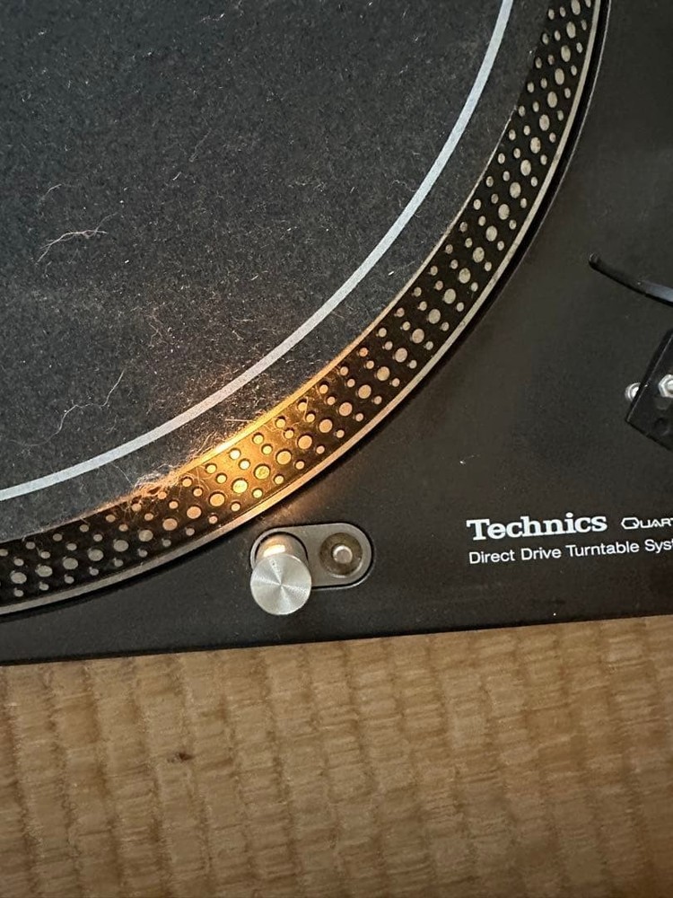 Technics SL-1200MK3D DJ Turntable Black with Headshell Tested & Working Used