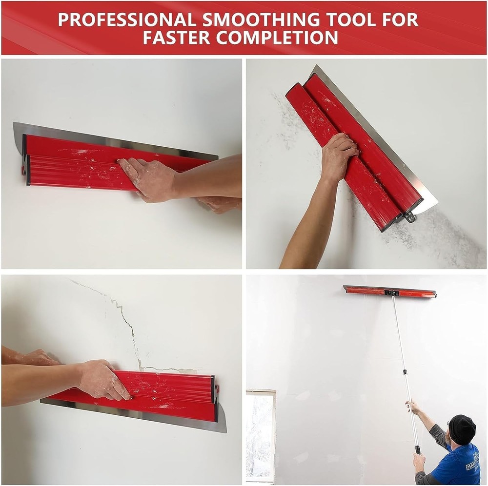 Versatile 24 Inch Drywall Skimming Blade with Replaceable Blade System