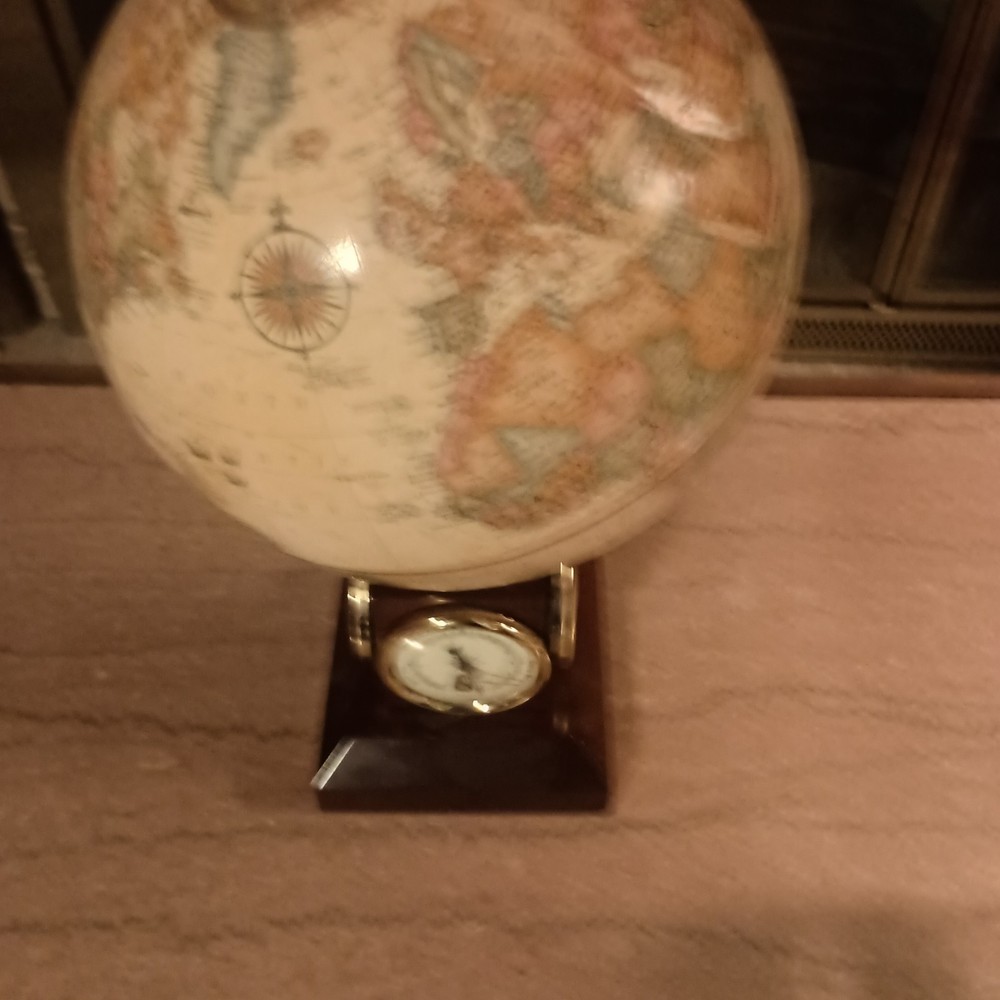 REPLOGLE 9" GLOBE WITH THERMOMETER, BAROMETER, HYDROMETER