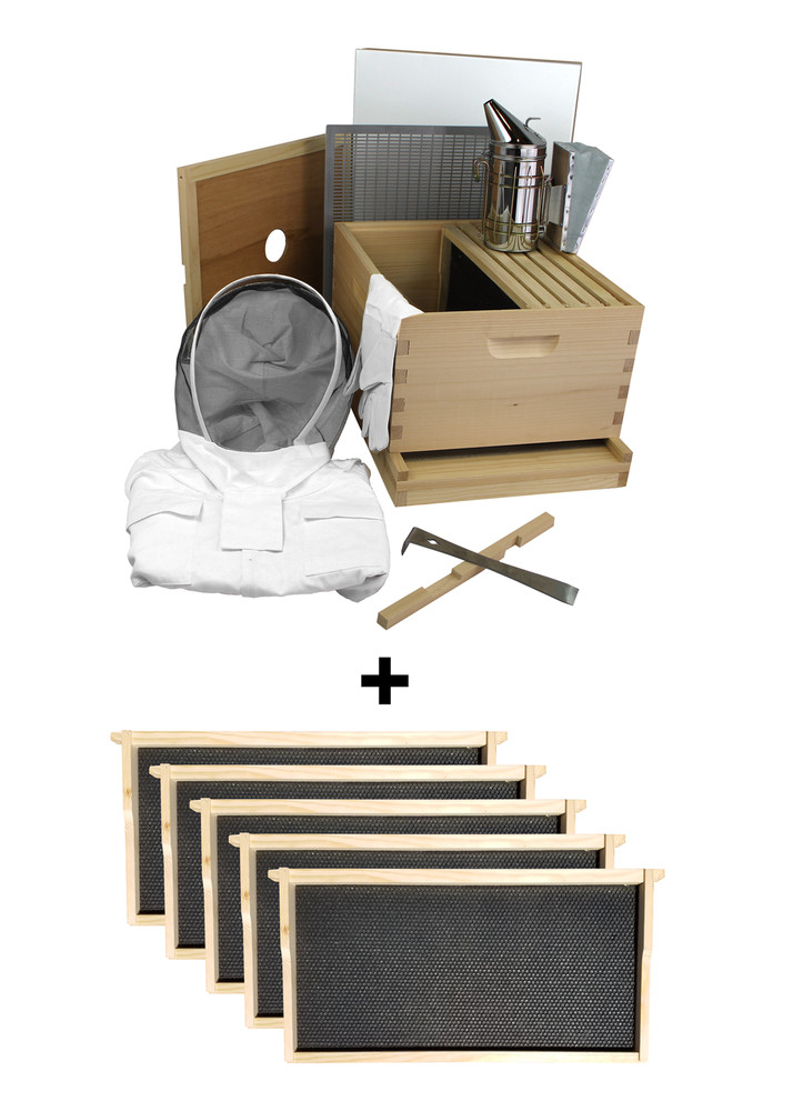 Amish-Made 10 Frame Beehive - Starter Kit