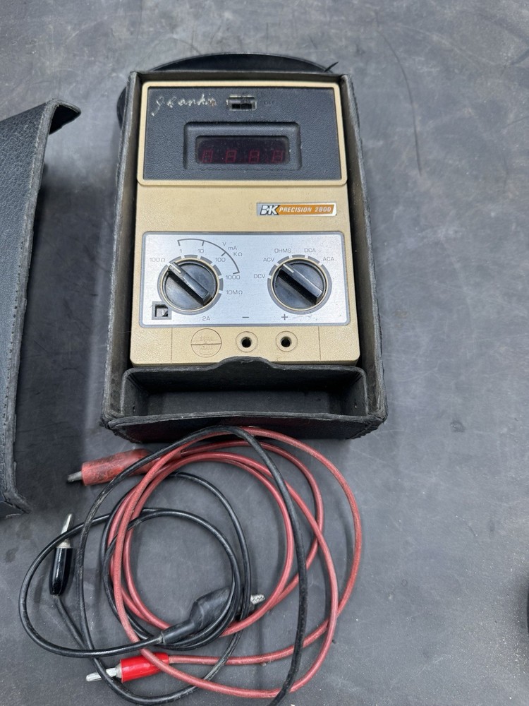 Vintage B&K Precision 2800 Digital Multimeter With box and leads  Untested