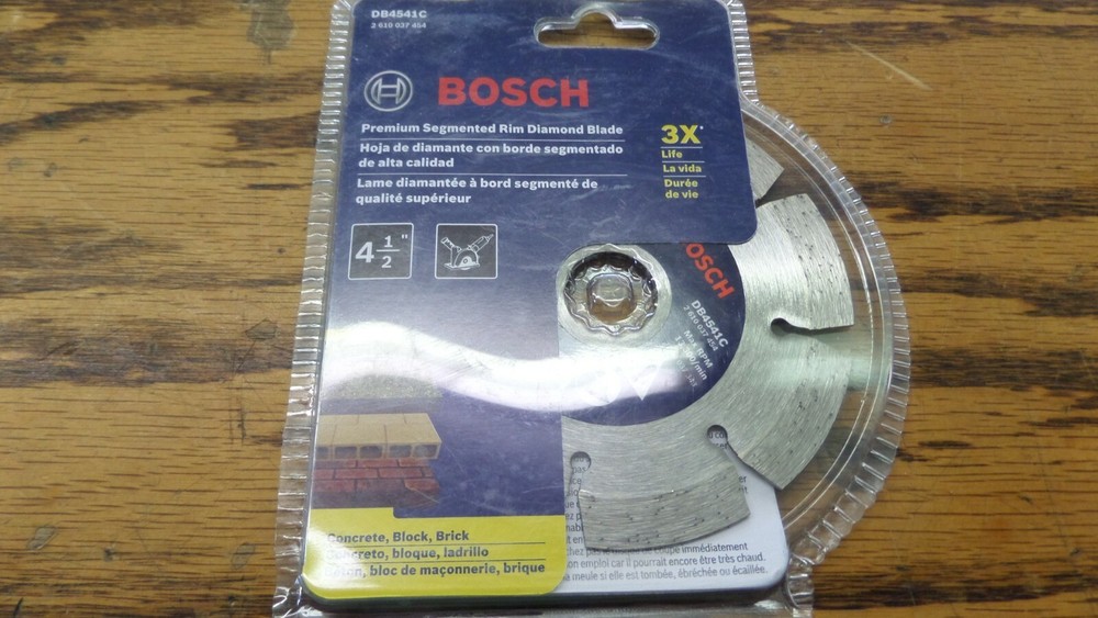 Bosch DB4541C Premium Segmented Diamond Blade, 4.5-Inch