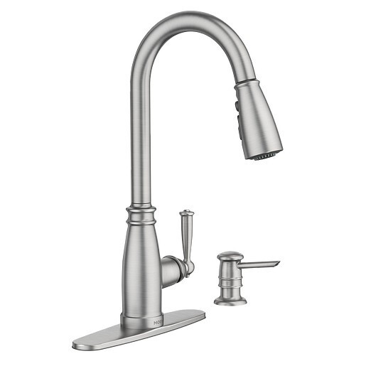 87394SRS Morado Spot Resist Stainless One-Handle High Arc Pulldown Kitchen Fauc