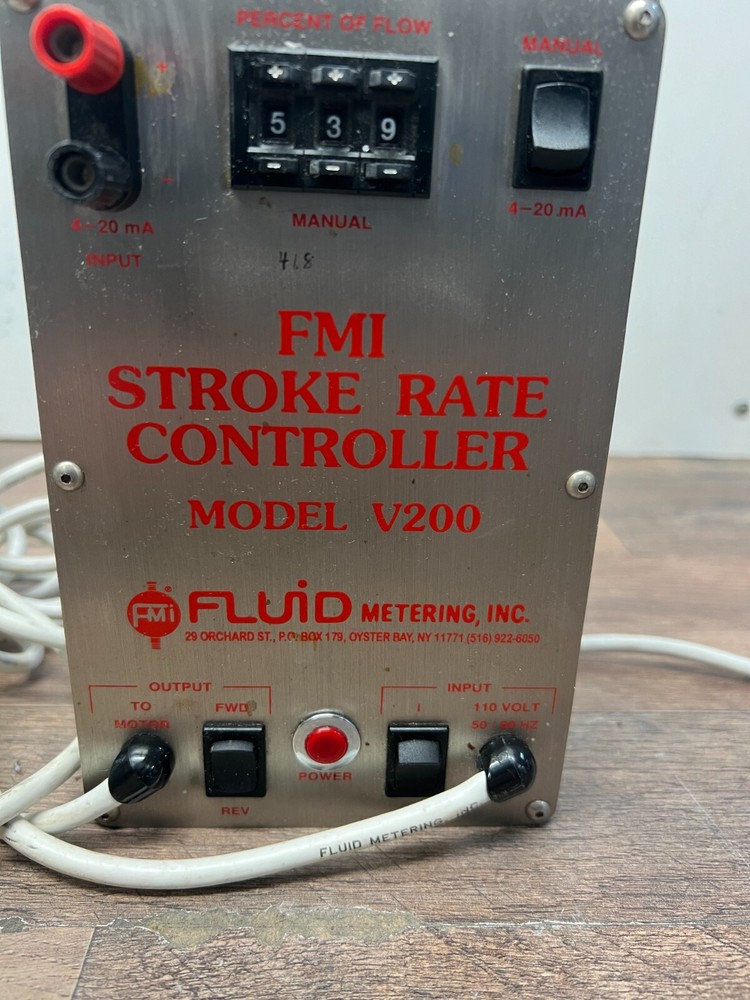 FMI Fluid Metering QVG50 Lab Pump with V200 Stroke Rate Controller