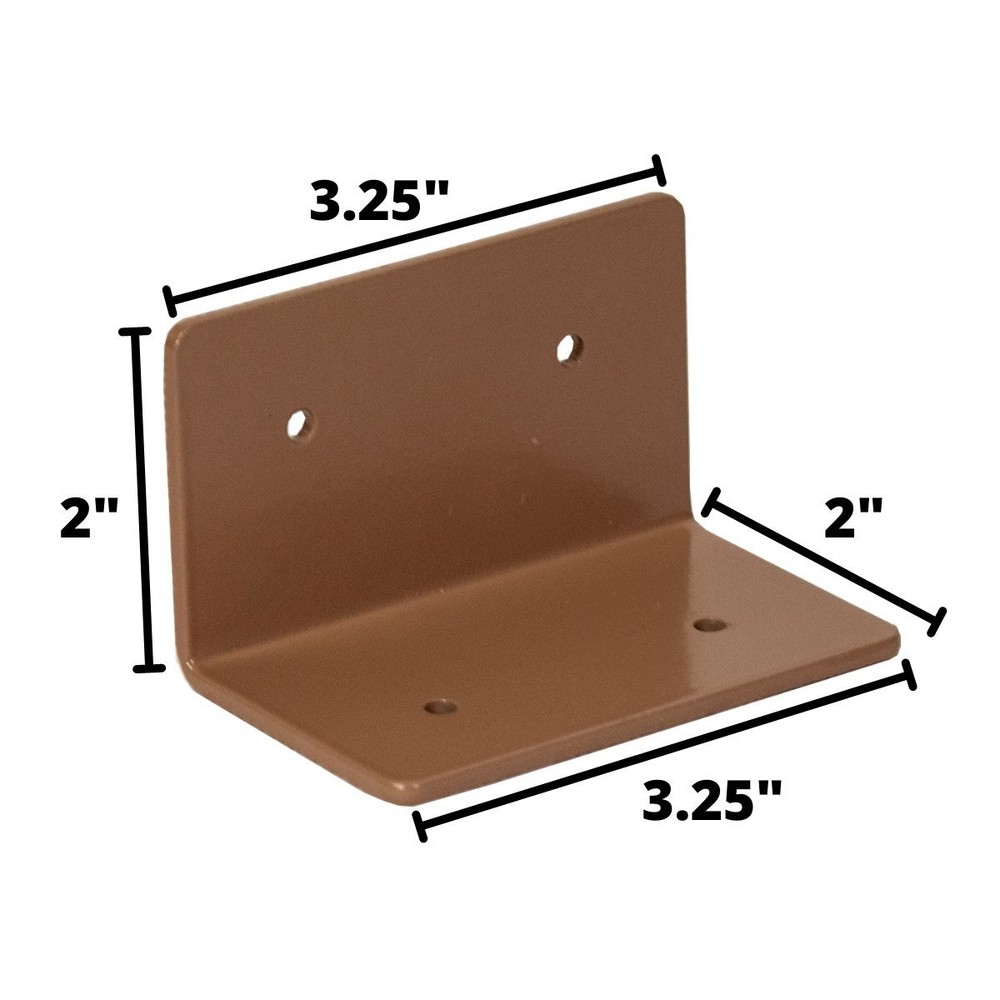 Squirrel Stopper Post Mounting Bracket Flange for 4 x 4 Post, Great For Bird Hou