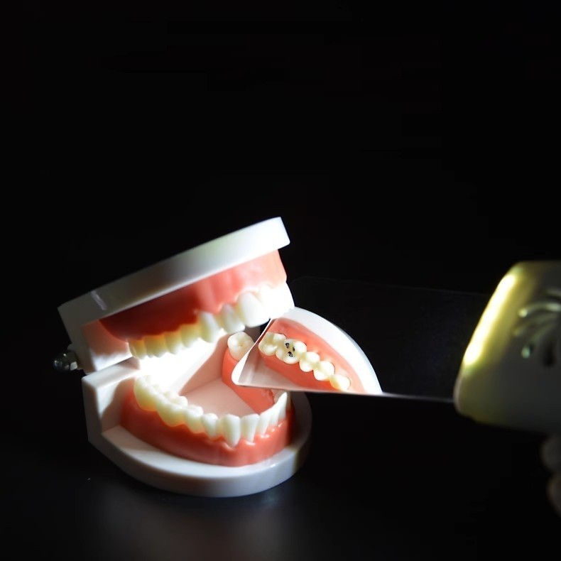 Dental Anti-Fog Mirrors Set Fog Free Intraoral Photography Mirror with LED Light