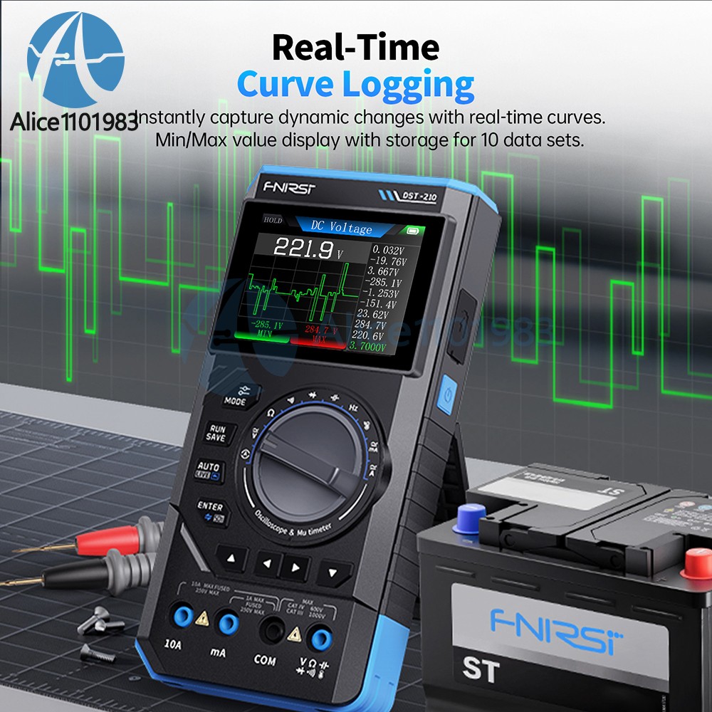 FNIRSI 2C23T 2C53T Digital Oscilloscope Multimeter Function Signal Generator