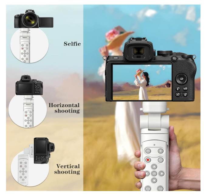 Wireless Camera Remote Control Shooting Grip Tripod for Nikon - Shutter Release