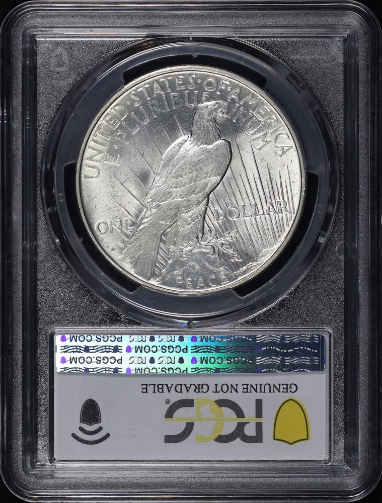 1927-D Peace Dollar PCGS UNC Details Cleaned