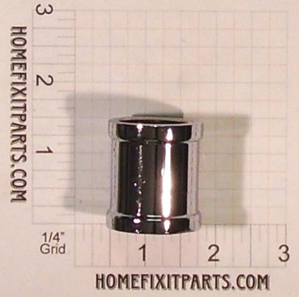 3/4 inch Brass Chrome Plated Coupling NPT