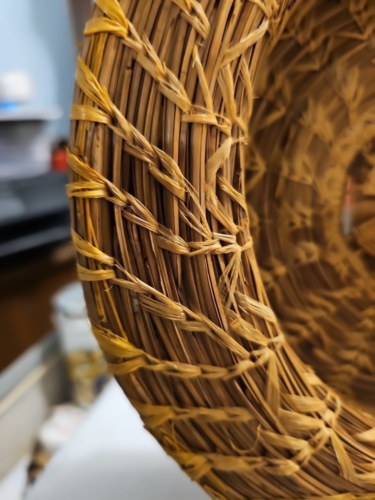 vintage pine needle basketry