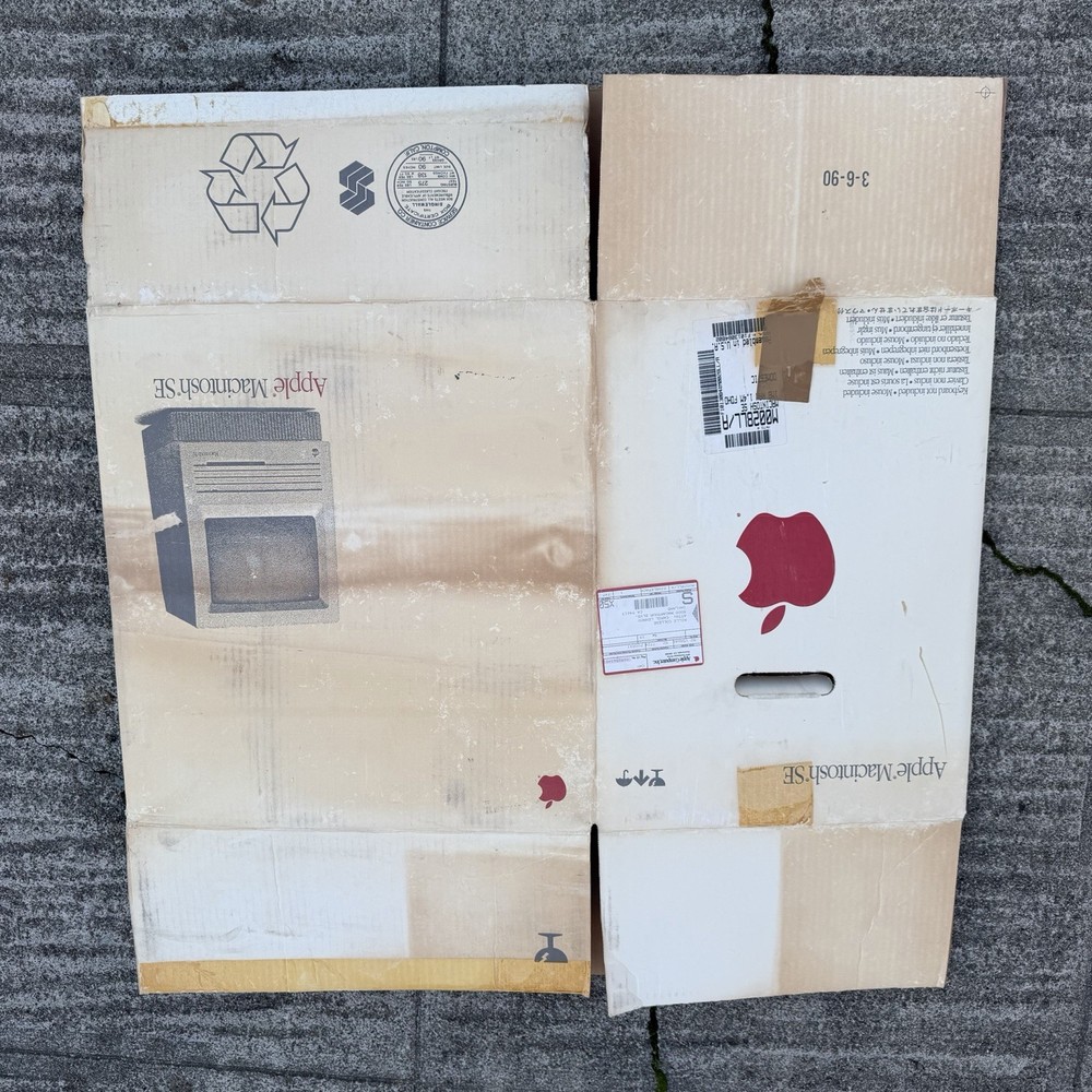 Apple Macintosh SE Original Box Vintage Computer Packaging Only EMPTY Display