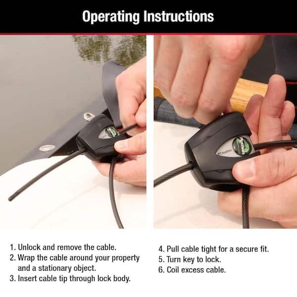 Python Cable Lock for Trail Camera Outdoor Equipment Locking Security Adjustable