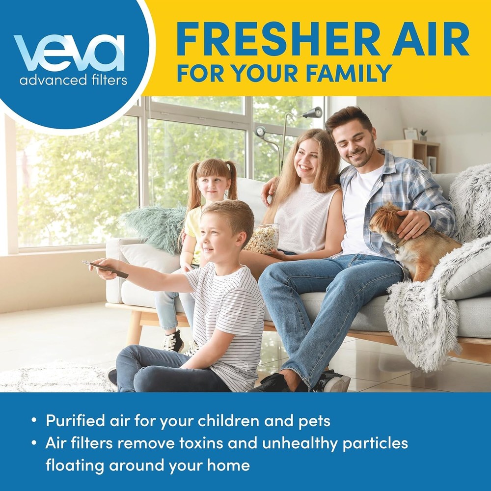Veva HEPA Filter B Replacement, Compatible with Germ Guardian AC4825,...