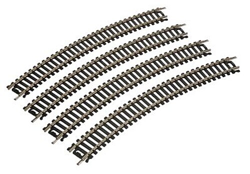Life-Like 18'' Radius Curve (4) Code 100 Nickel Silver - Model Train Track - HO
