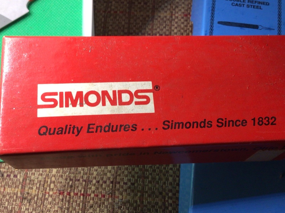 8” Knife edge Hand File, 2nd Cut, Simonds