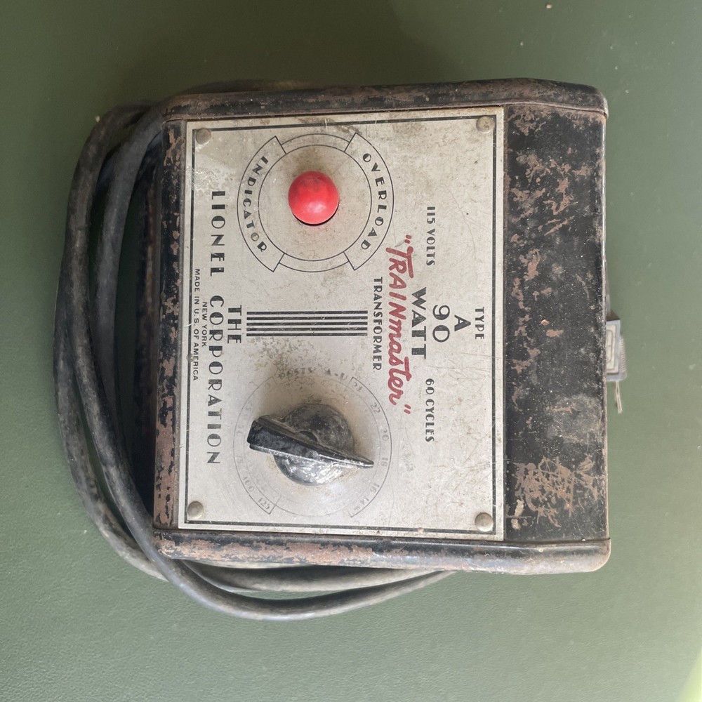 Lionel Type A 90 Watt 115 V "Trainmaster" Transformer Type A.     O27 - Untested