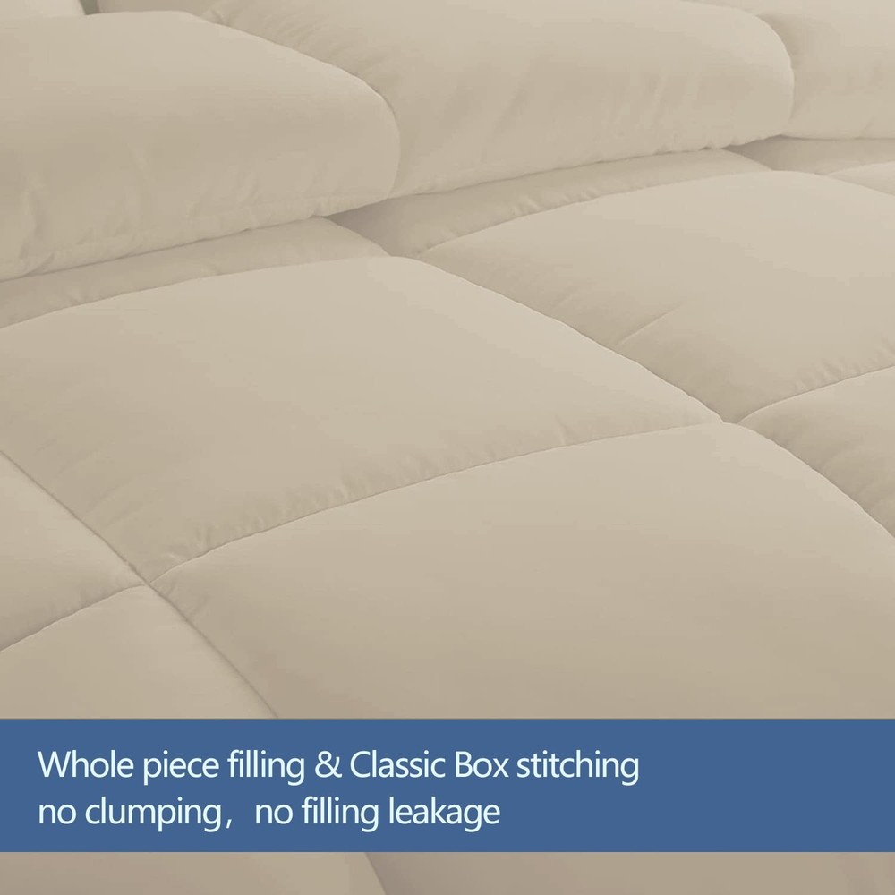 MAPLE DOWN Soft Full Size Comforter Duvet Insert-Down Alternative Comforter w...