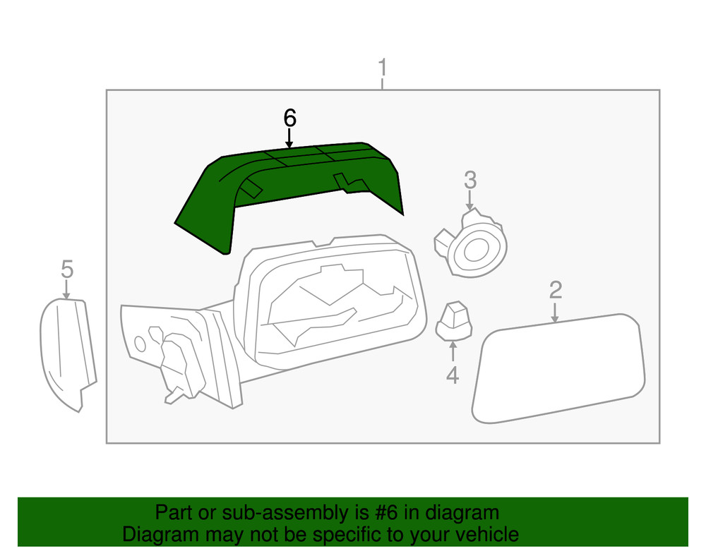 Genuine Ford Mirror Cover CT4Z17D742BPTM