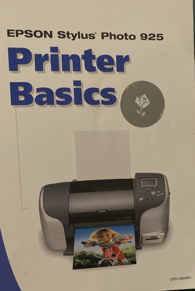 Epson Stylus Photo 925 Printer  Basics MANUAL ONLY!!