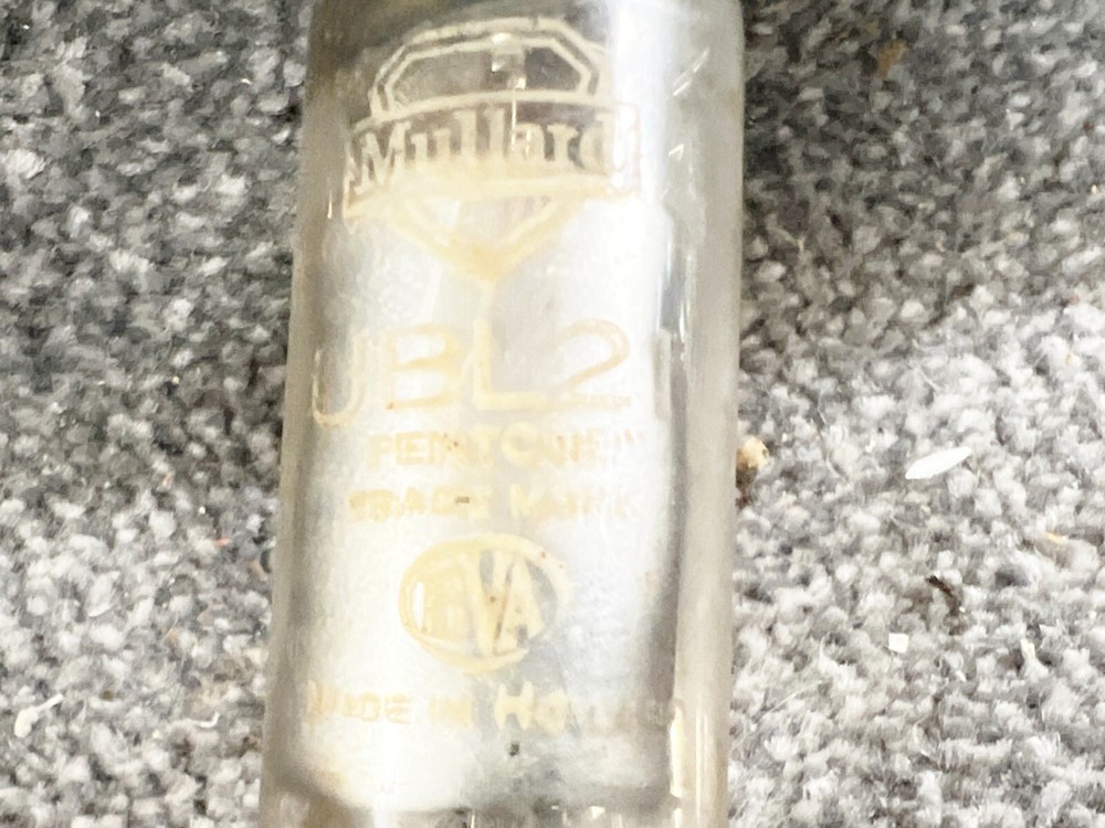 VINTAGE GLASS VALVE UBL2 MULLARD
