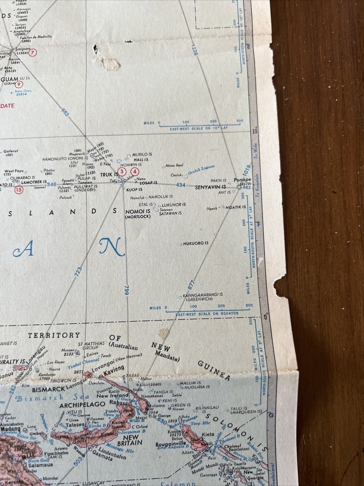 Esso War Map III Featuring The Pacific Theater