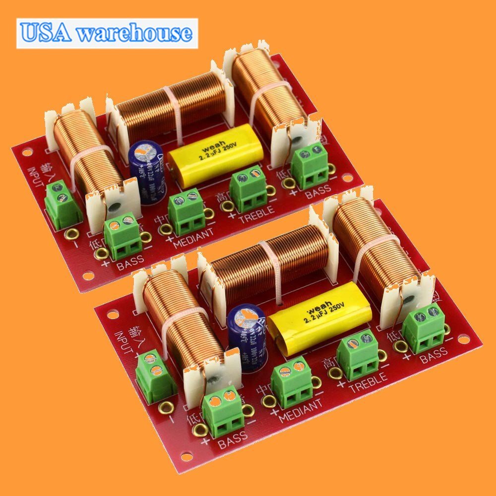 200W Speaker Crossover Audio 4-Way Crossover Speakers Filter Frequency Divider