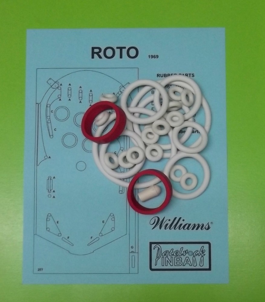 1969 Williams Roto pinball rubber ring kit
