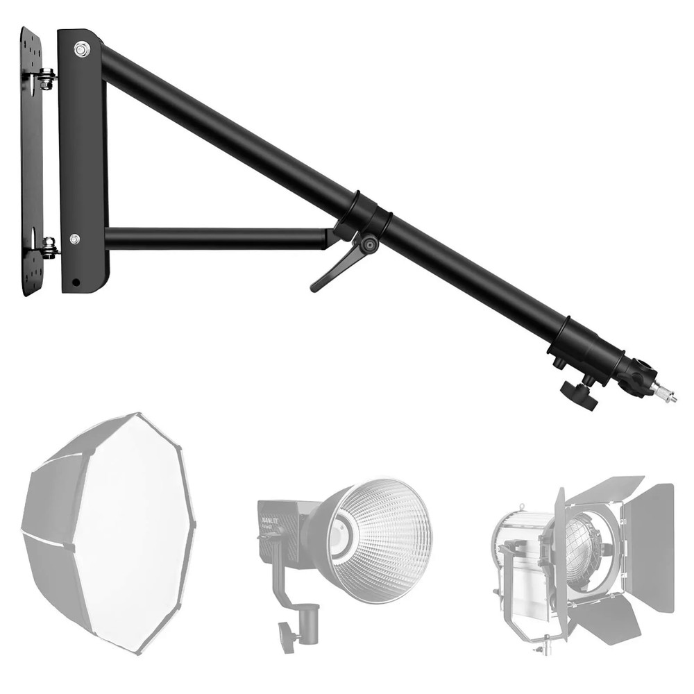 71" Wall Mount Triangle Boom Arm Photography Light Triangle Wall Mount Bracket