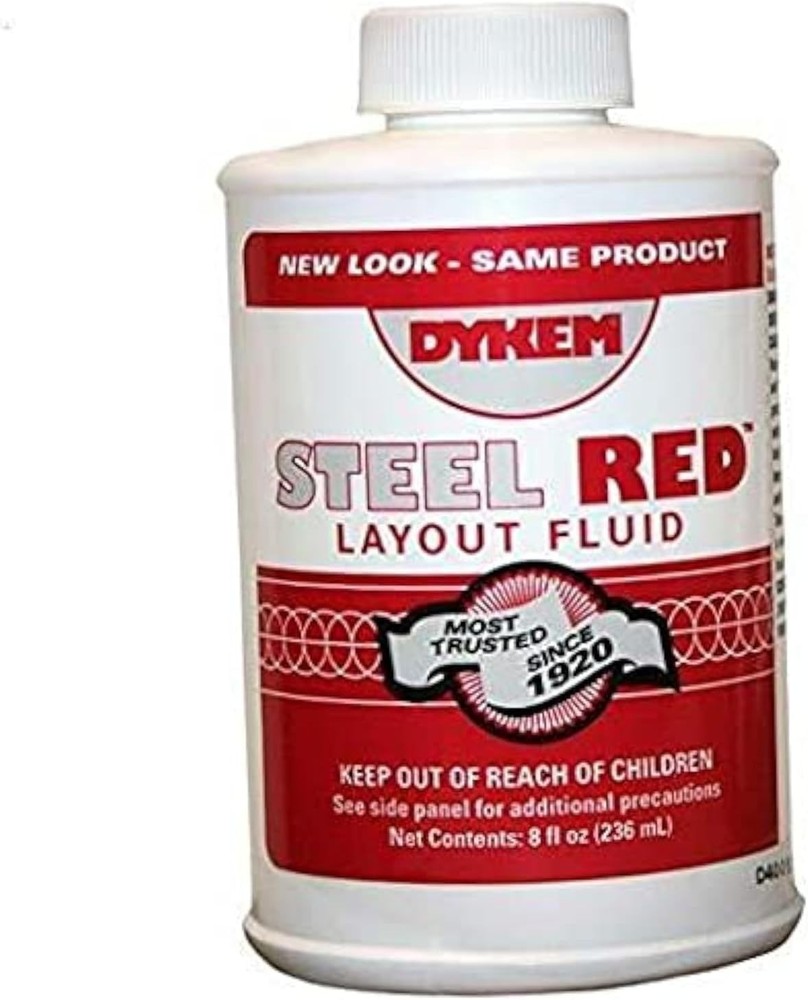 Red Layout Fluid - 8 oz Metal Lubricant for Corrosion Prevention & Efficiency