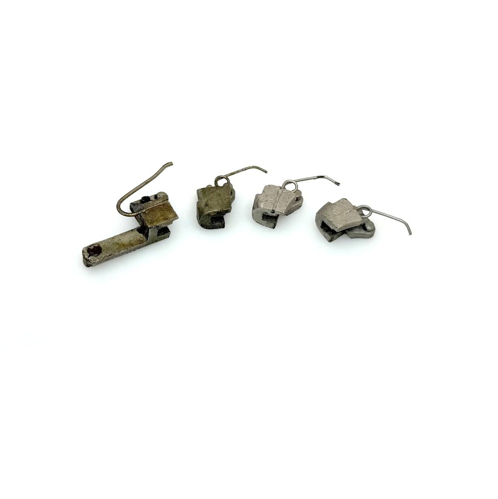 (x4) Tab Stops for Oliver No. 9 Typewriter Part Vtg Tabulator Stop Set Original